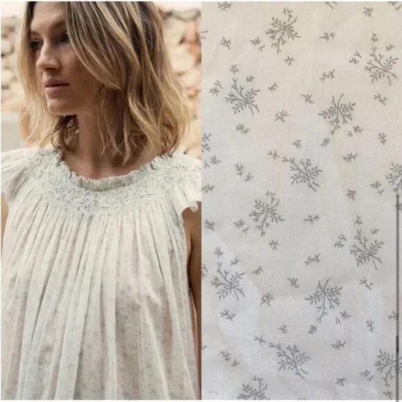 Doen | Lovisa Nightgown in Azure Windswept Floral Medium - Picture 8 of 8